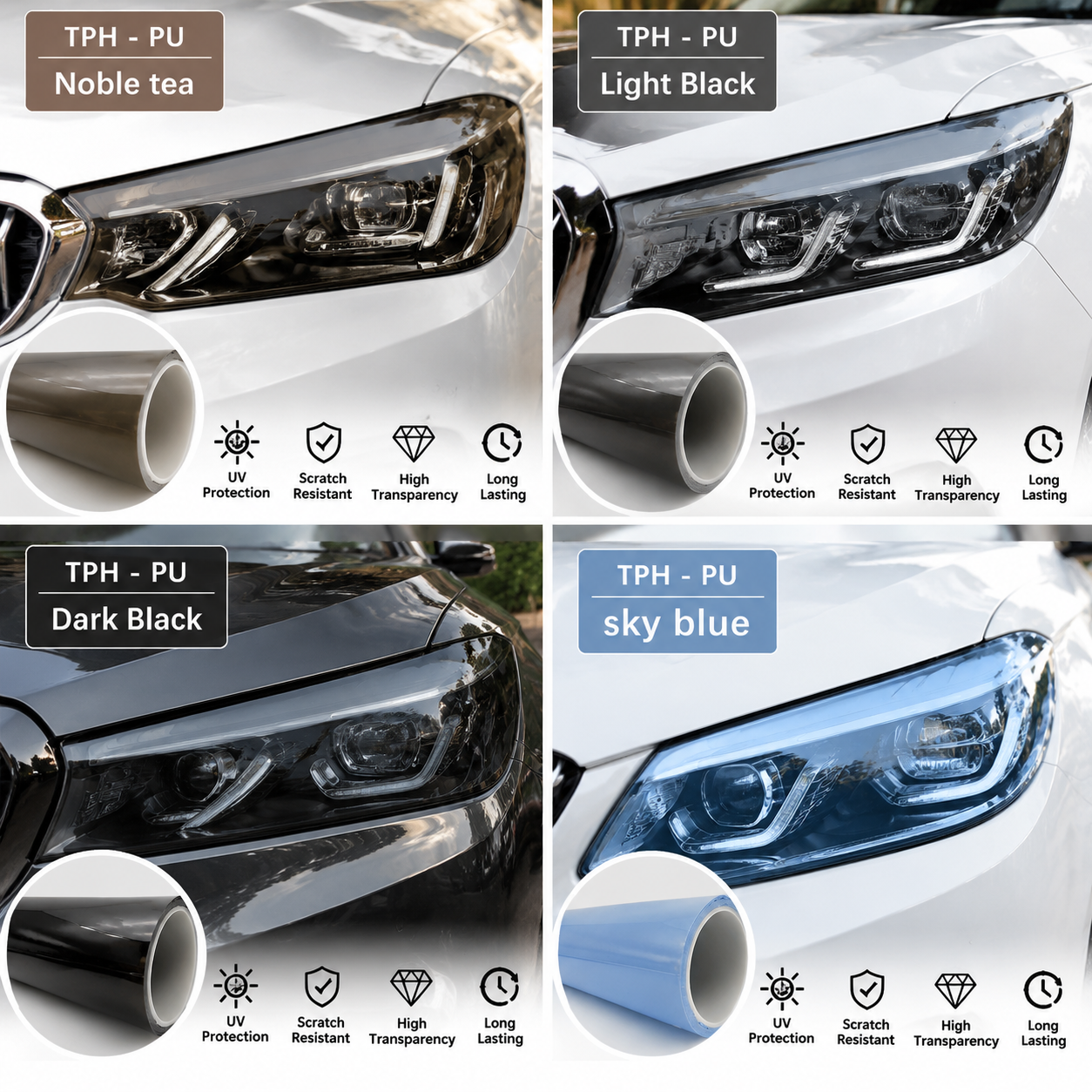 KABINSHI TPH-PU HEADLIGHT TINT FILM
