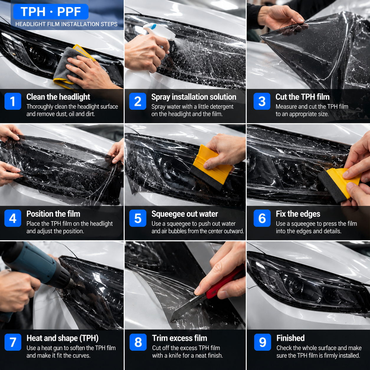 TPH Car Headlight Protective Film - Image 2