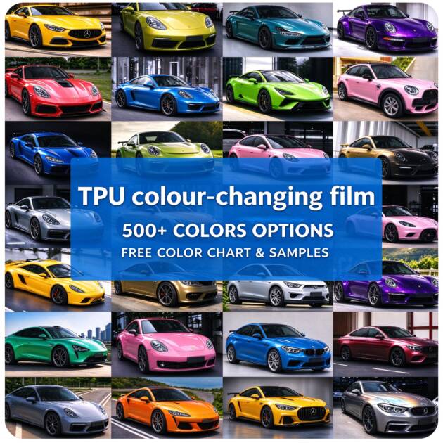 TPU Colour Changing Car Wrap Film, Self-healing, Anti-scratch